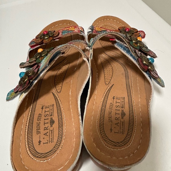 L’Artiste Dansaye Sandals Multicolor Size 8.5 US 39 EU - Picture 8 of 13